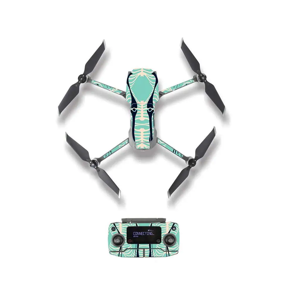 YSDJM20032 Крутой Череп Стиль кожи наклейка для DJI Mavic 2 Pro& Zoom Drone корпус пульт дистанционного управления батарея защитная пленка - Цвет: YSDJM20032