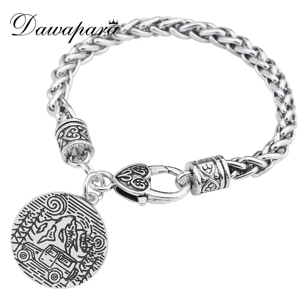 Браслеты и браслеты с подвеской в виде Луны горы деревья ожерелье со из звезд