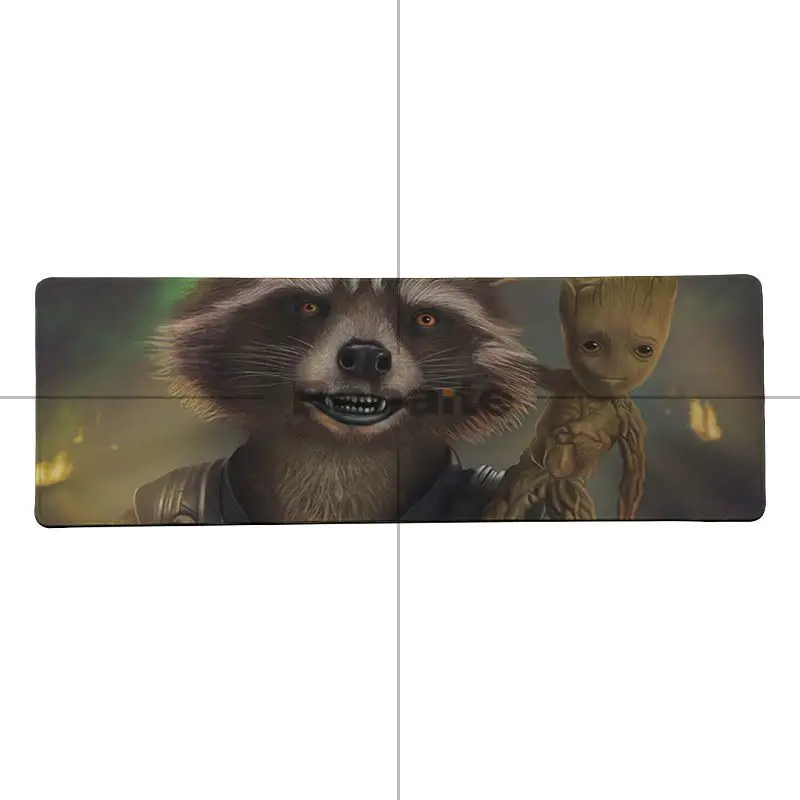 Babaite мой любимый groot ракета енот индивидуальный игровой коврик для мыши ноутбука