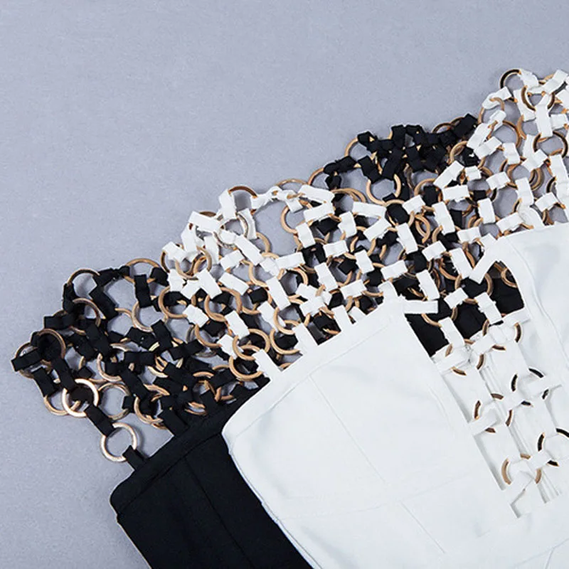 Одежда высшего качества женские полые металлические кольца в сборе Бандажное