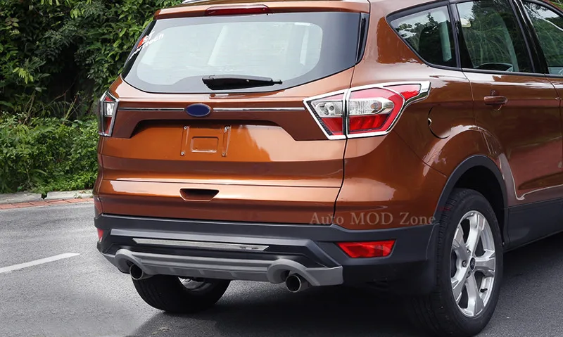 New For Ford Kuga Escape 2017 ABS Car Rear Light Lamp Decorative Cover Lid Trim 4pcs |