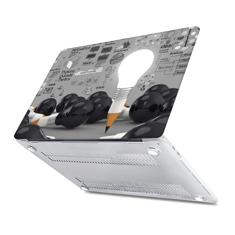 Инновационный жесткий чехол с лампочкой для Macbook Pro 13 15 дюймов A1706 A1707 Touch Bar& retina display Air 11 12 13