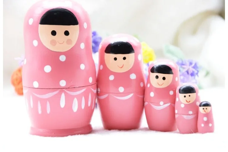 Русская подставка для украшения кукла креативная матриошка ручная работа 5 слоев