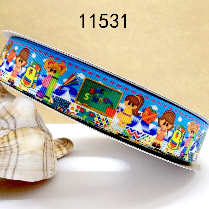 50 двор мультфильм печатных Grosgrain ленты 11512