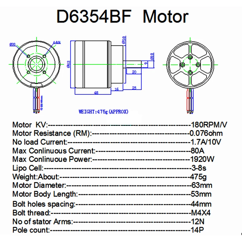 Fatjay 6354 180KV BLDC outrunner с защитным чехлом 24-36V SL SD для электрического от производителя onlywheel в Китае(стандарты скейтборд