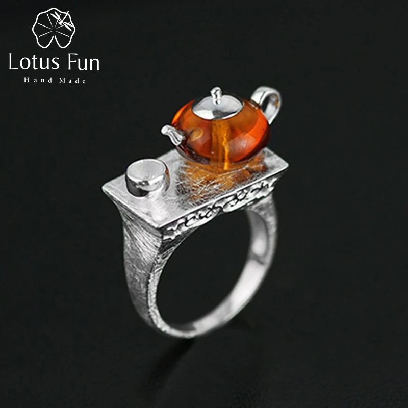 Женское Винтажное кольцо Lotus Fun ювелирное изделие ручного изготовления из