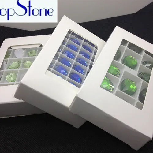TopStone 12 мм квадратные пришивные стразы, стеклянные хрустальные пришивные камни с плоским основанием для свадебного платья