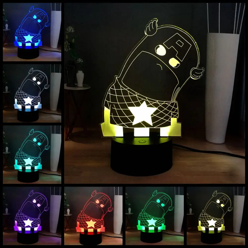 Милый Мститель фильм чудесный герой Капитан Америка светодиодный ночник RGB