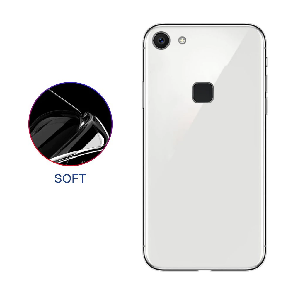 Силиконовый мягкий прозрачный чехол из ТПУ для VIVO V7 высококачественные