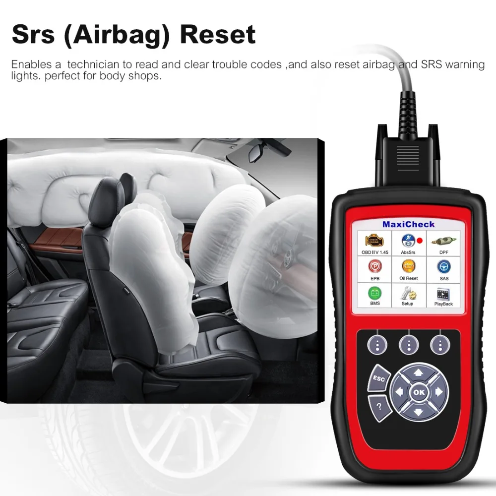 Autel MaxiCheck Pro OBD2 2 автоматический инструмент для кровотечения ABS SRS BMS DPF EPB сервис SAS