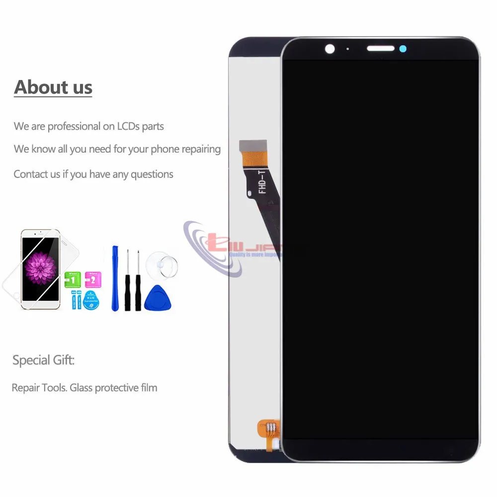 ЖК дисплей с сенсорным экраном и дигитайзером в сборе для Huawei P Smart FIG LX1 L21 L22|Экраны