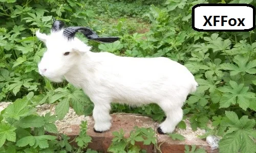 Большая имитация белой овцы модель из полиэтилена и меха реальная жизнь яркий