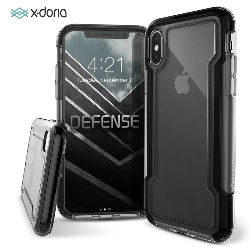 Чехол для телефона X Doria iPhone XS прозрачный защитный чехол в стиле милитари защиты