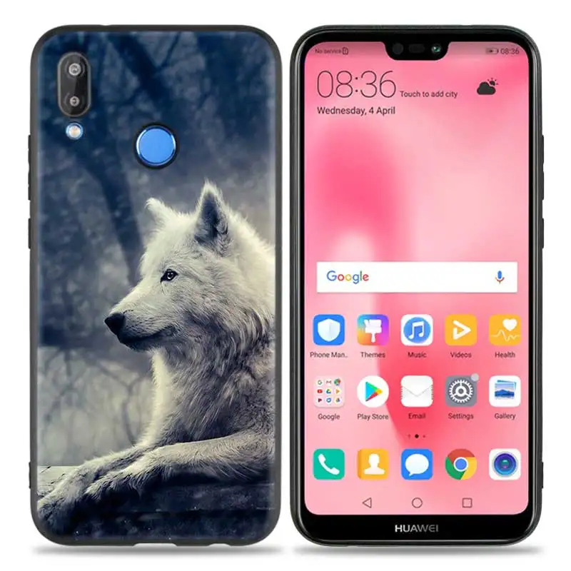 Силиконовый чехол для huawei P20 P10 P9 P8 Lite Pro P Smart+ Nova 3i 3E чехол для телефона s волк Дракон животные - Цвет: A003