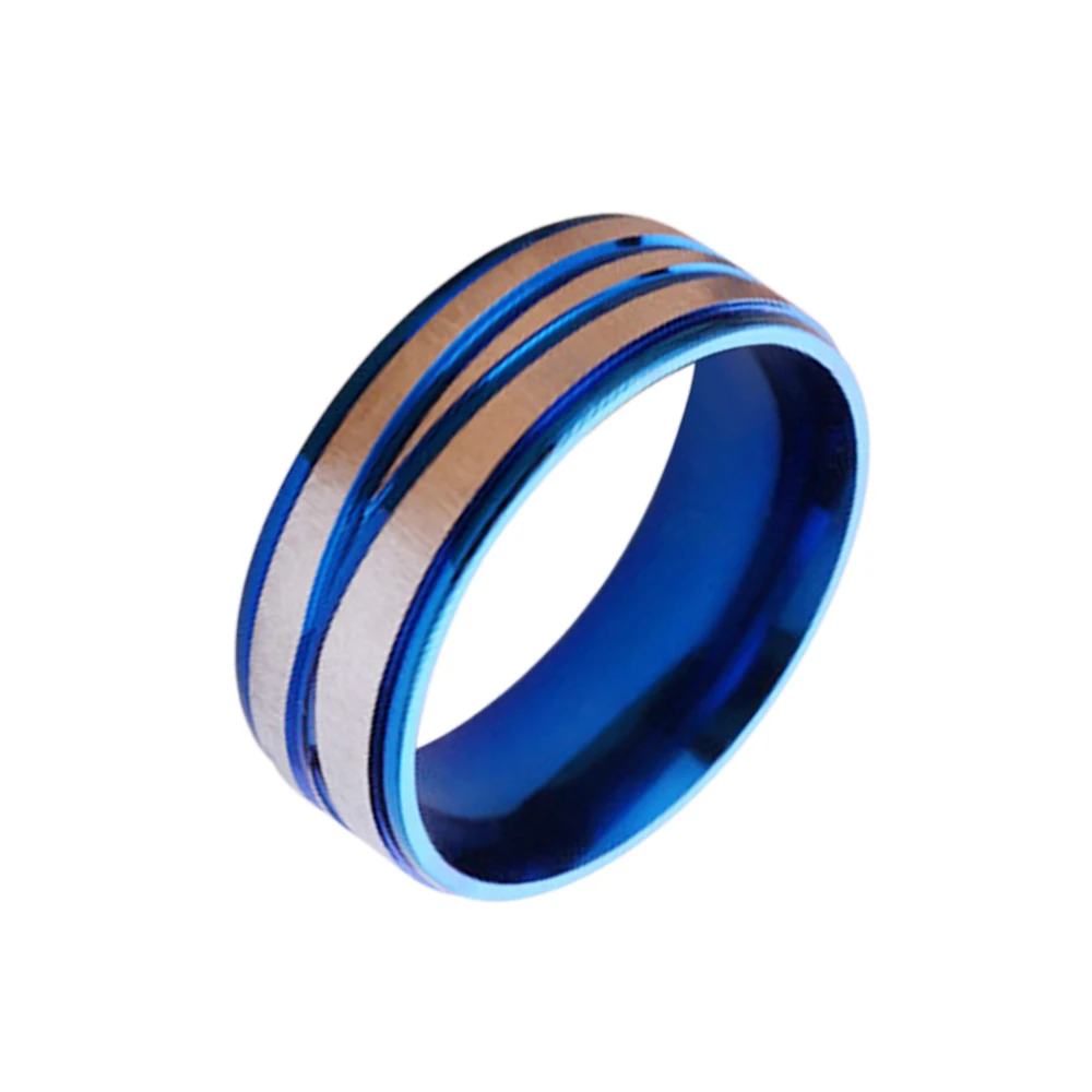 Blue Модное кольцо на палец для похудения, медицинское магнитное кольцо для похудения, стимулирующее акупунктурный камень, забота о здоровье, 4 стиля, нержавеющая сталь - Цвет: Blue
