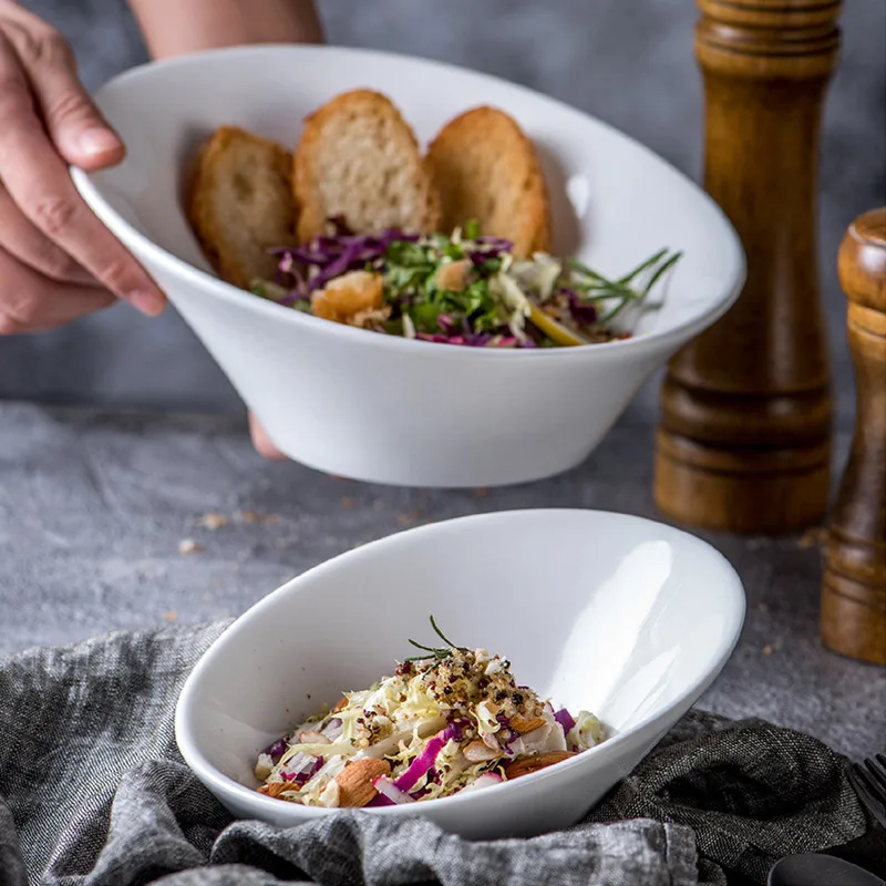 Фарфоровая салатная чашка для закусок креативная нестандартная фарфоровая