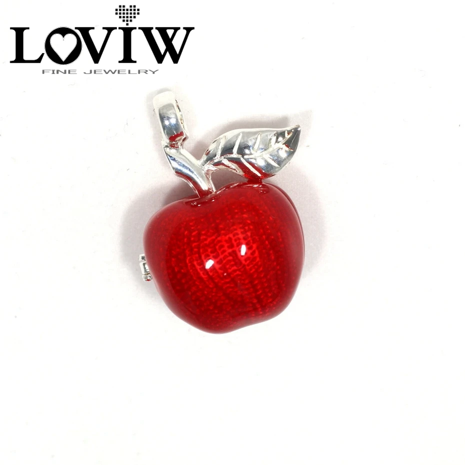 Европейский стиль может быть открыт фрукты красное яблоко Шарм Подходит браслет