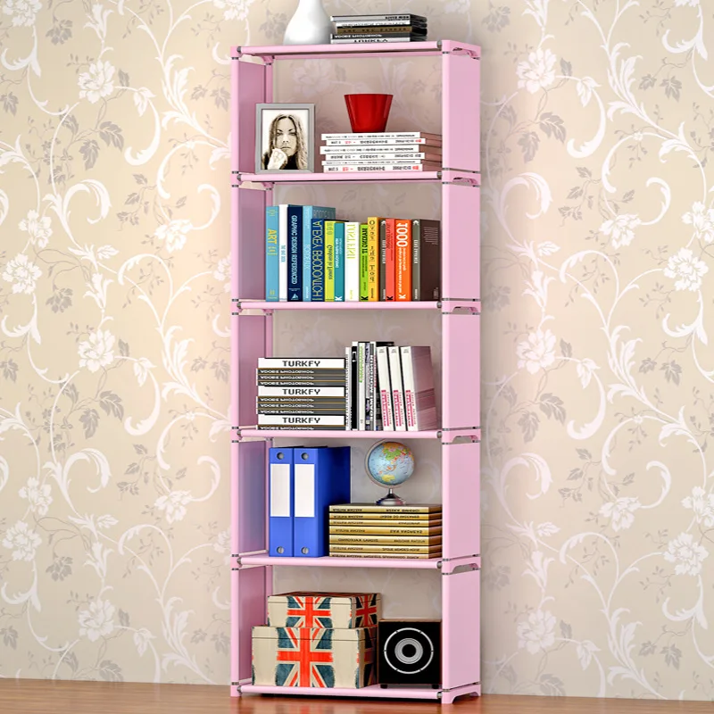 Простая 5 сетки книжная полка креативная для хранения книг растения разное DIY