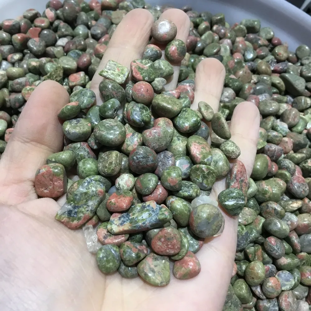 

Натуральный Полированный Unakite Хрустальный сушильный камень для украшения