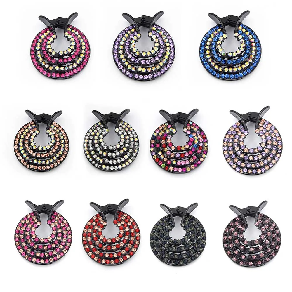 Блестящие аксессуары для волос высокого качества женские заколки со стразами