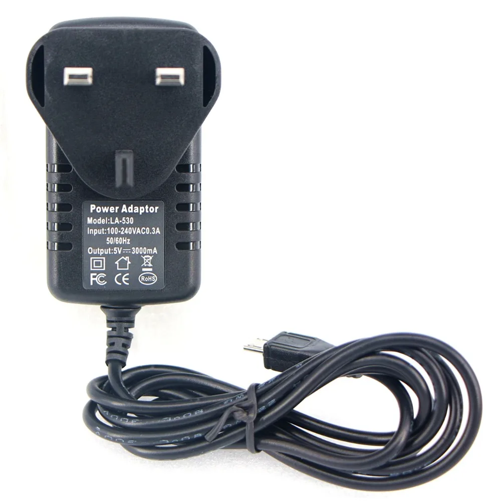 1 шт. 5 в 3 А микро usb ac/dc адаптер питания Великобритания вилка зарядное устройство