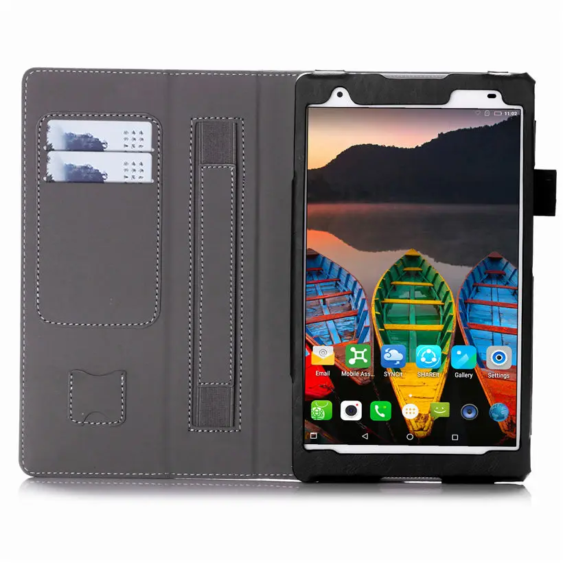 Чехол для Lenovo Tab 4 8 Plus Женский кожаный чехол планшета с подставкой и пленкой