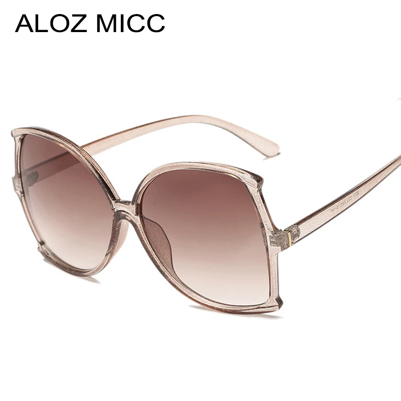 

ALOZ MICC Vintage Oversize Square Sunglasses Women 2019 Brand Designer Big Frame Sun Glasses Men Eyewear UV400 Q619