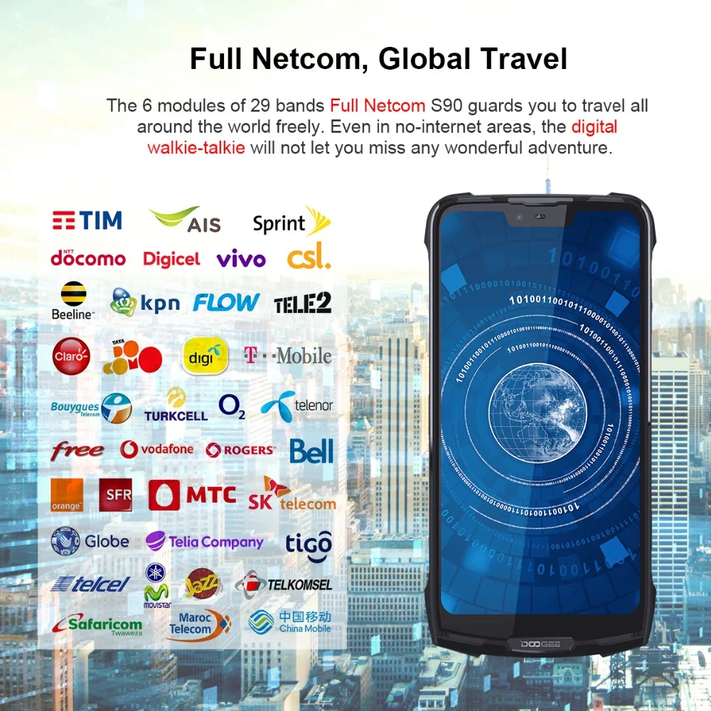 Модульный смартфон DOOGEE S90 Helio P60 восемь ядер NFC 6 18 дюймовый дисплей FHD+ ГБ+128 ГБ IP68/IP69K