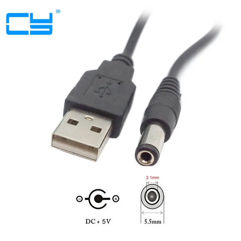 1 м Стандартный Универсальный Micro USB порт для DC 5 2 мм В баррель Джек Кабель питания