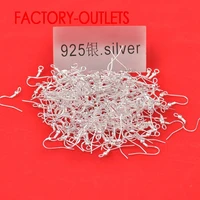 big promotion 24hours handle fast shipping 200pcs design genuine 925 sterling silver beads jewelry findings hooks earrings wire