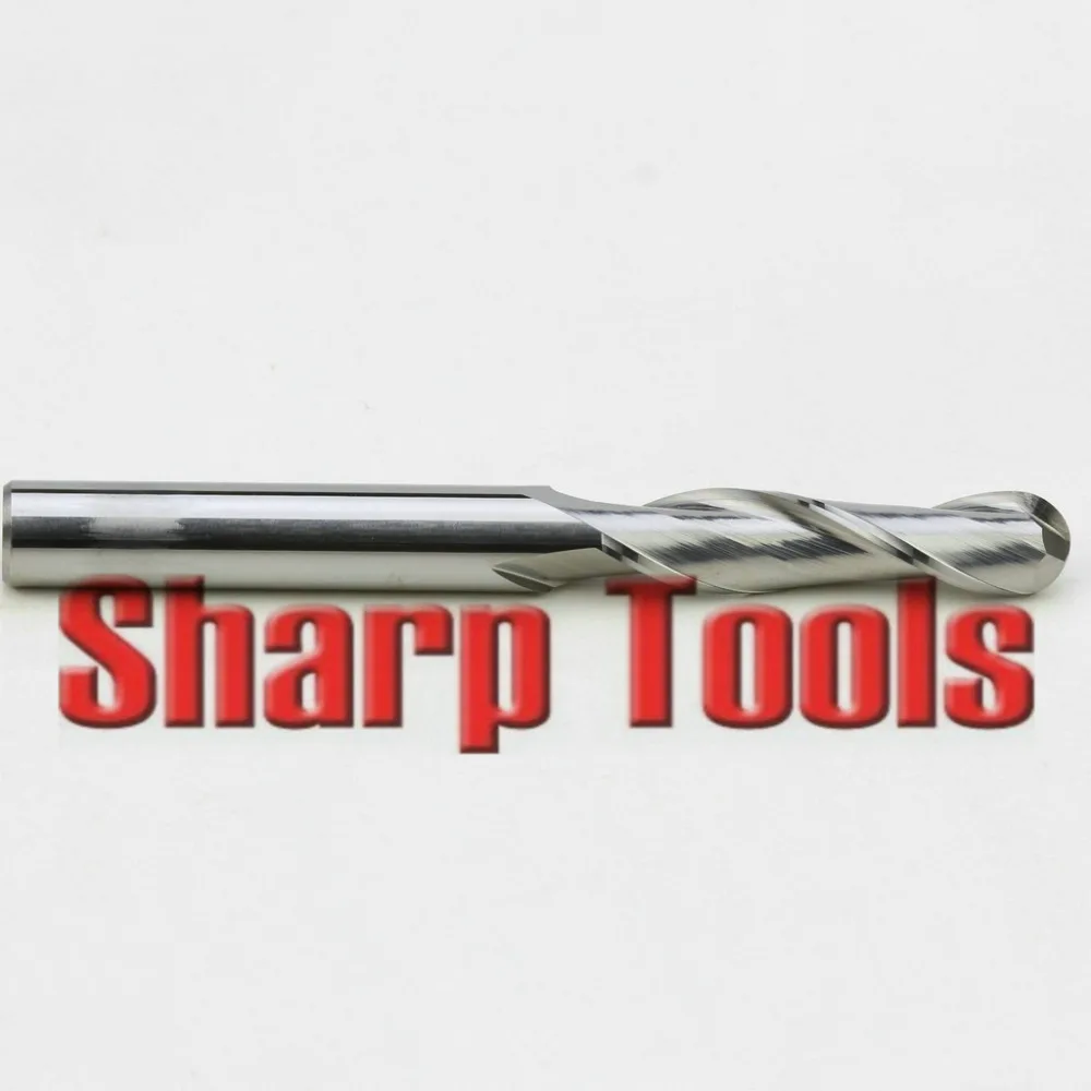 8*35 мм 2 флейты спиральная шаровая Концевая фреза с ЧПУ гравировальные