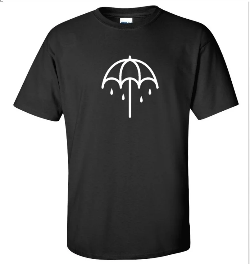 2019 Cool Bring Me The Horizon зонтик Логотип Рок Группа Мужская черная футболка размер S 5XL с