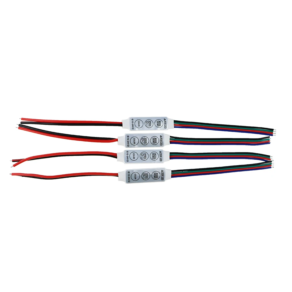 10 шт. 12В 6А 3 клавиши LED мини RGB контроллер с переключателем для 5050 3528 светодиодные