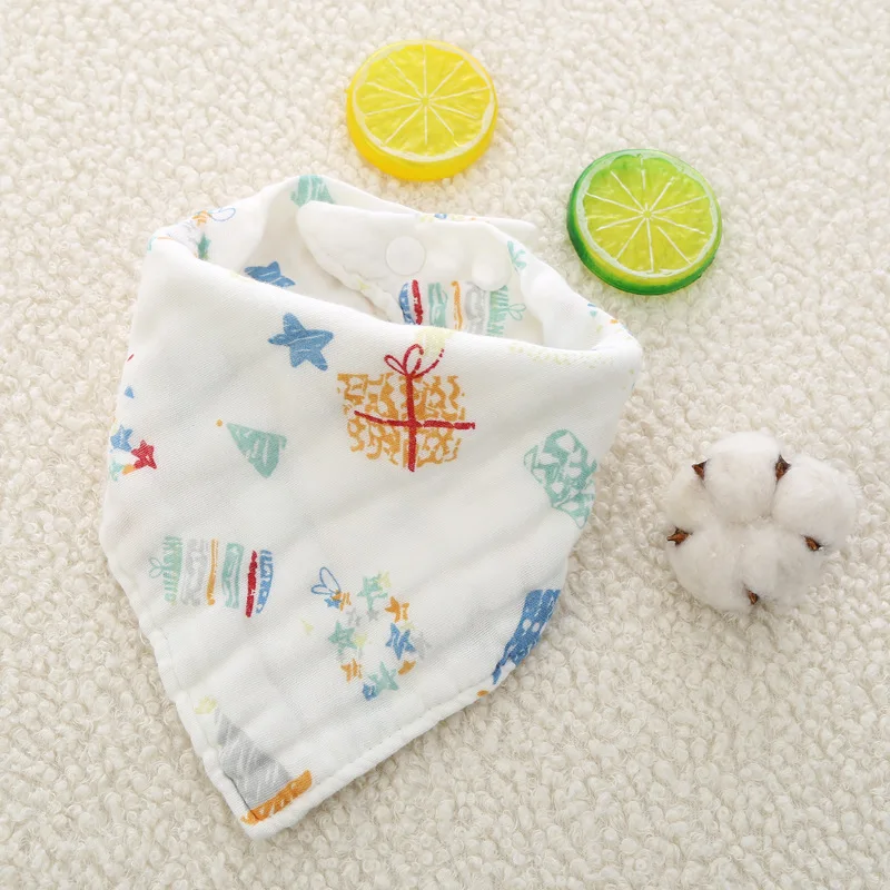 GIFT 3 шт./компл. Муслин Хлопок Малыши Девочки Мальчики детская одежда Babador Bebes детский нагрудник, слюнявчик аксессуар младенец нагрудник с карманом - Цвет: GIFT