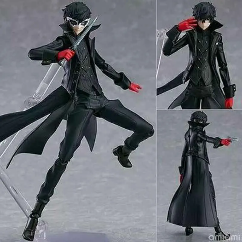 Аниме Persona 5 Figma 363 Shujinkou и Morgana Joker Ver. ПВХ фигурка Коллекционная BJD модель подарочные