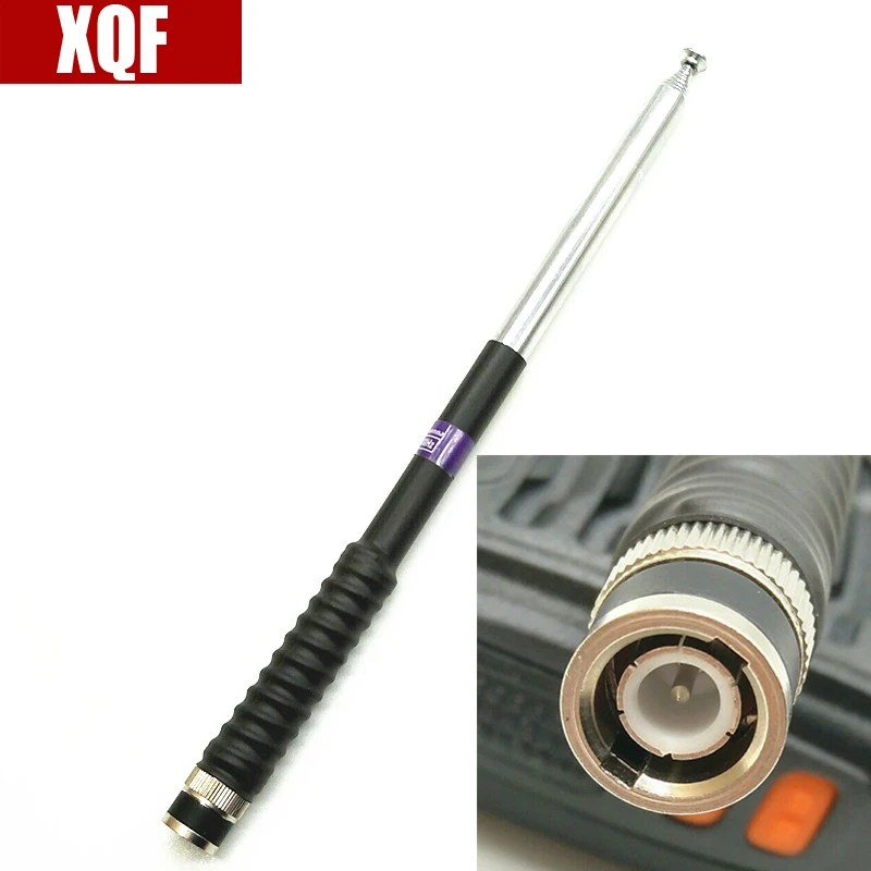 XQF VHF телескопическая антенна BNC для ICOM V8 V80 IC U82 Motorola Kenwood Walkie Talkie Hf трансивер|telescopic