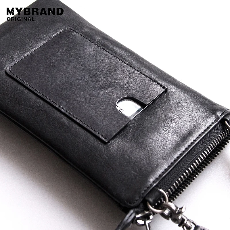Mybrandoriginal повседневное мини-натуральная кожа сумка для человек телефон на молнии