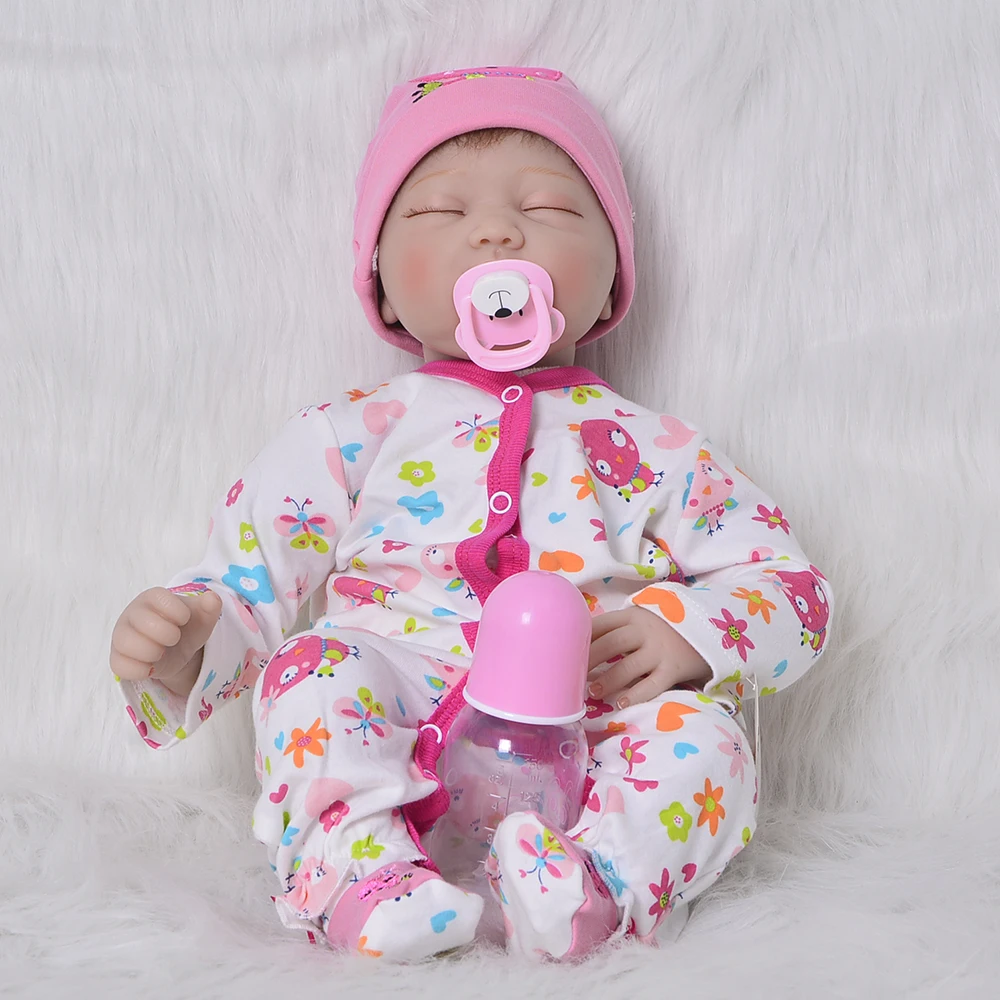 

bebes reborn DollMai Brand 22"silicone reborn baby dolls kids gift soft touch real true looking newborn babies reborn toys