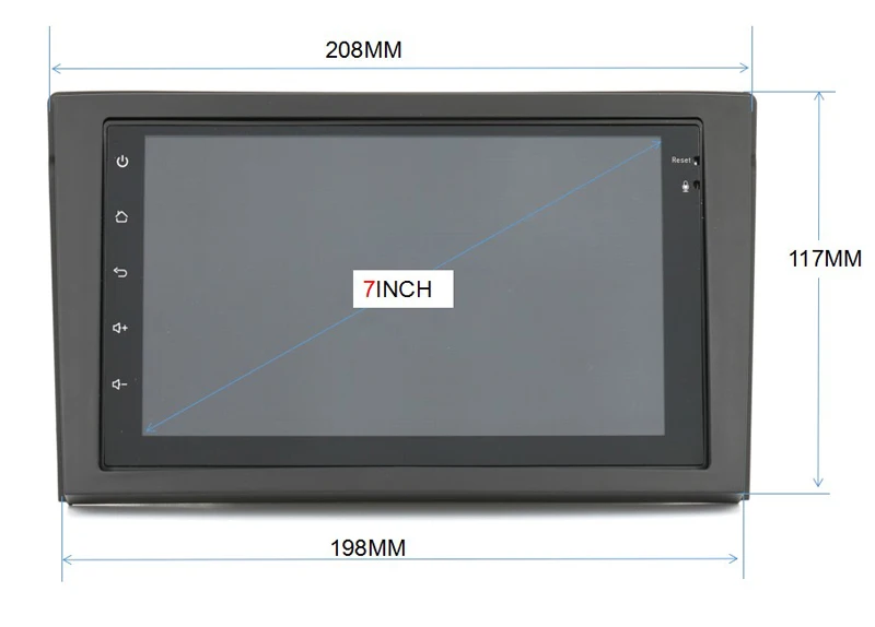 7 дюймовый автомобильный Радио Android 2din плеер GPS навигации DVR для Мазда MPV Субару