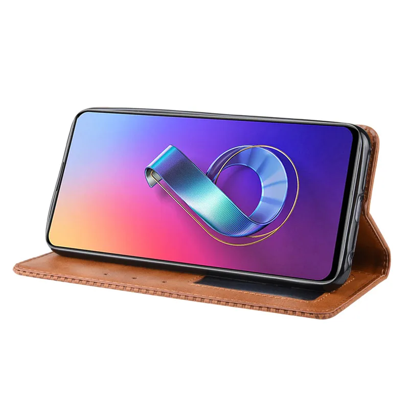 Чехол для Asus Zenfone 6 ZS630KL Роскошный кожаный флип-чехол чехол с подставкой и