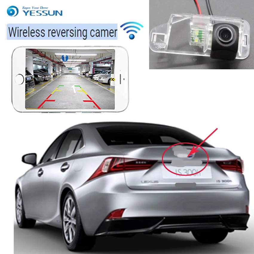 YESSUN Автомобильная Беспроводная камера ночного видения hd CCD для Lexus ES240 ACV40 ES350 XV40