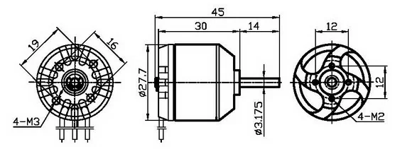 Высокое качество DYS D2830 2830 750KV 850KV 1000KV 1300KV бесщеточный двигатель для мультикоптера