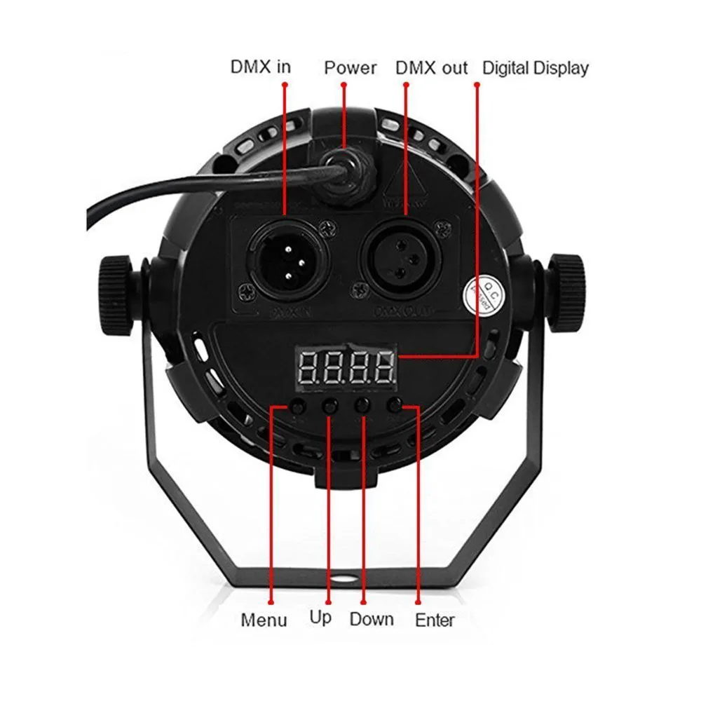 12LED PAR фары с RGB Магия DMX Эффект 4 вида цветов звук активировать сцены и нескольких