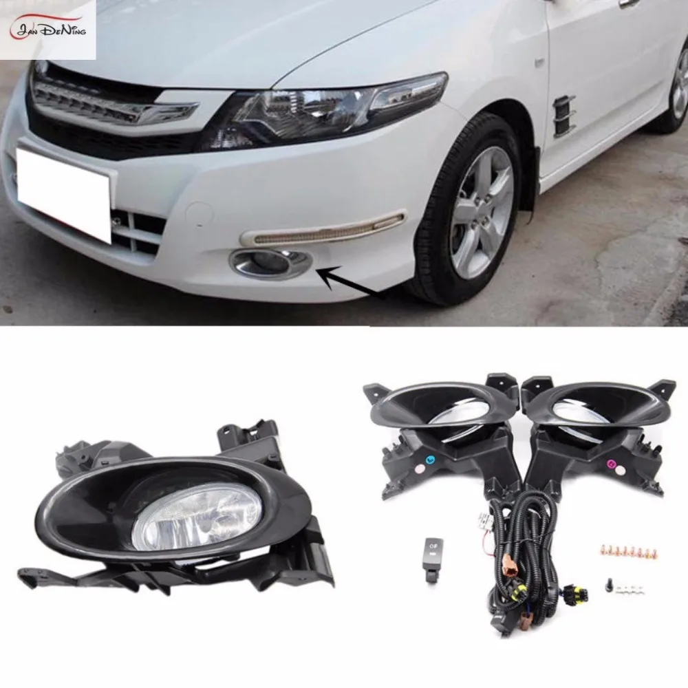 Автомобильные противотуманные фары JanDeNing для Honda City 2008 2011 галогенная лампа H11 12V 55