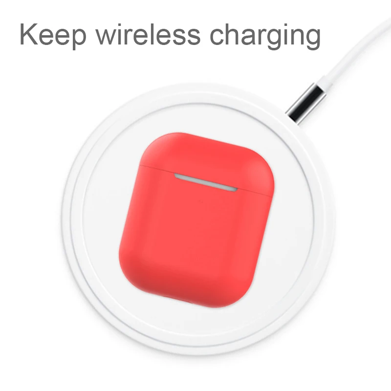 Мягкий силиконовый чехол для Air Pods 2 ударопрочный Apple AirPods Наушники Чехлы защитный