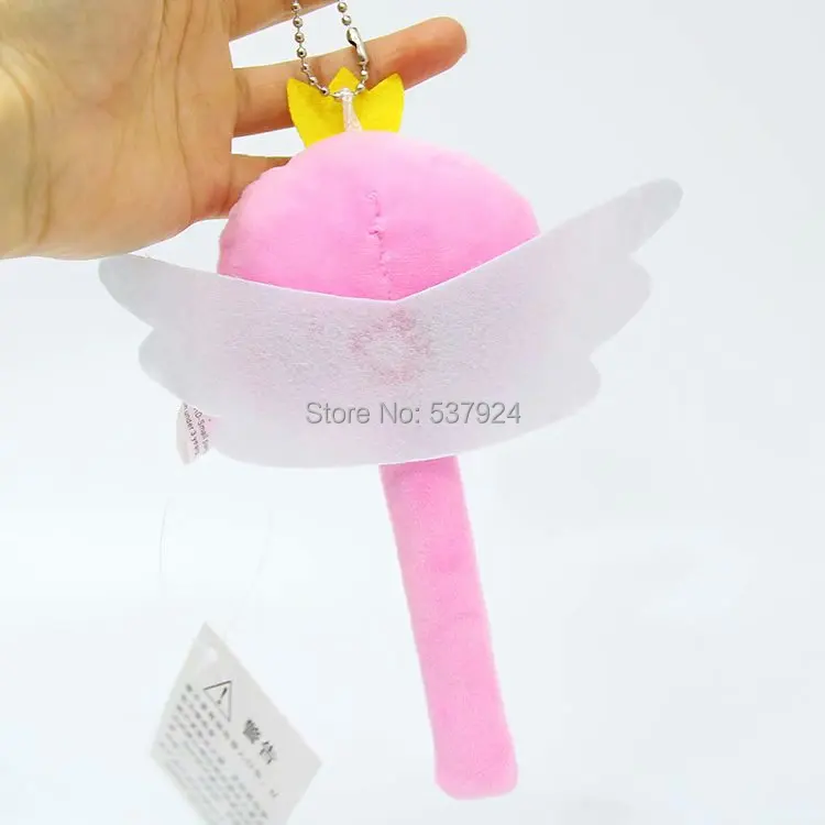 Новый Cardcaptor Sakura Kinomoto волшебная палочка со звездой 6 &quot15 см плюшевая кукла брелок