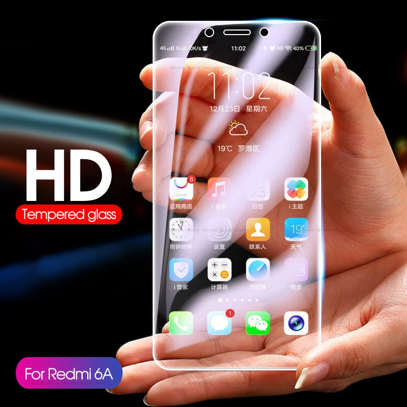 3 шт. Защитное стекло для Xiaomi Redmi 6A 5 Plus Защитная пленка экрана из закаленного