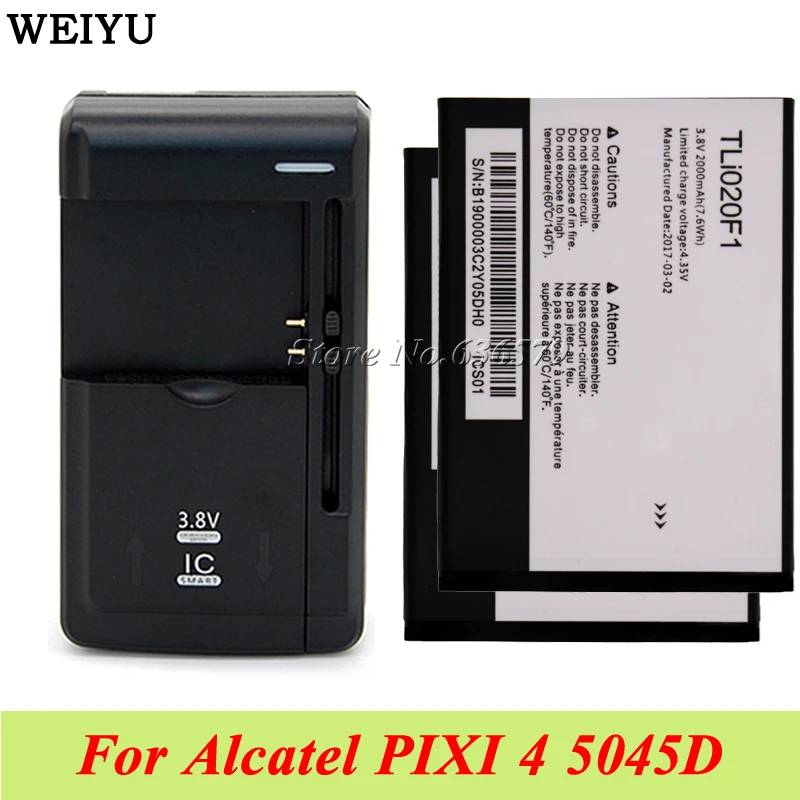 2 шт. батарея для Alcatel PIXI 4 5045D / Pop 5042D C7 7040 7040D TCL J720 J720T J726T TLi020F1 + универсальное