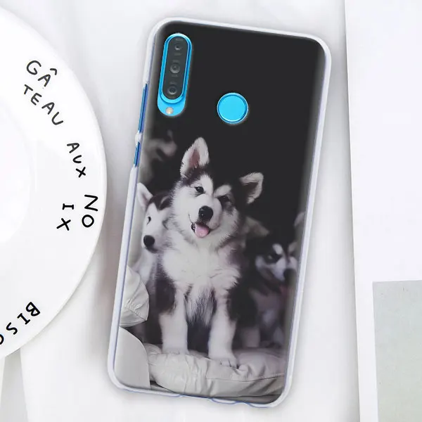 Игрушечная Лайка щенок Футляр для телефона для huawei P30 Pro P10 P20 P30 Lite P8 P9 Lite P Smart Plus чехол - Цвет: 001