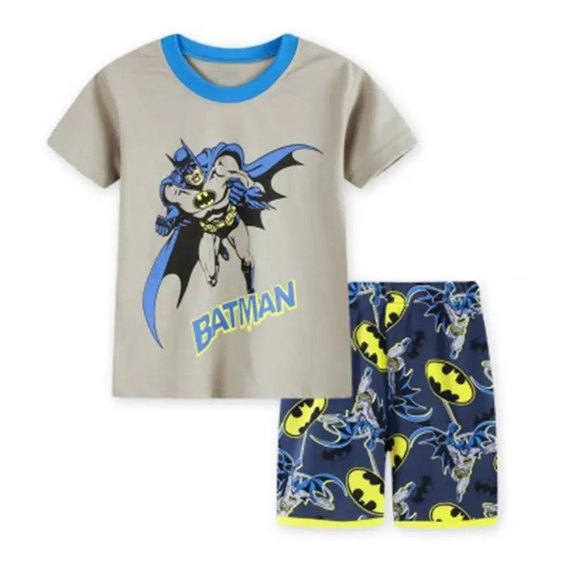 New Summer Kids Sleepwear Children Short Sleeve Tops+Shorts Bodysuit Baby Girls Boys Pajamas Homewear Nightclothes Clothing Sets | Детская